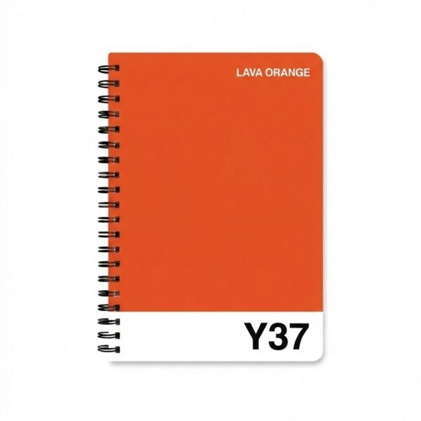 Lava Orange Spiral Bound Colours Of Rennsport Notebook