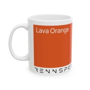 Lava Orange 11oz Ceramic Colours Of Rennsport Mug