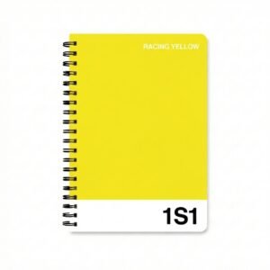 Racing Yellow Spiral Bound Colours Of Rennsport Notebook