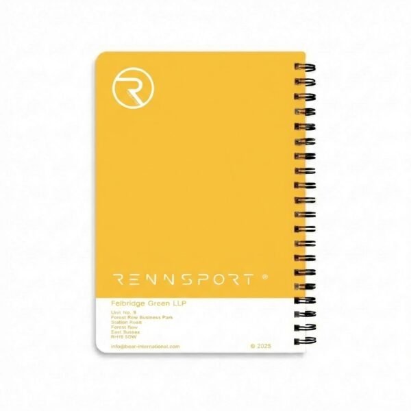 Speed Yellow Spiral Bound Colours Of Rennsport Notebook