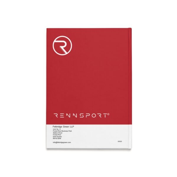 Carmine Red Hardback Colours Of Rennsport Notebook